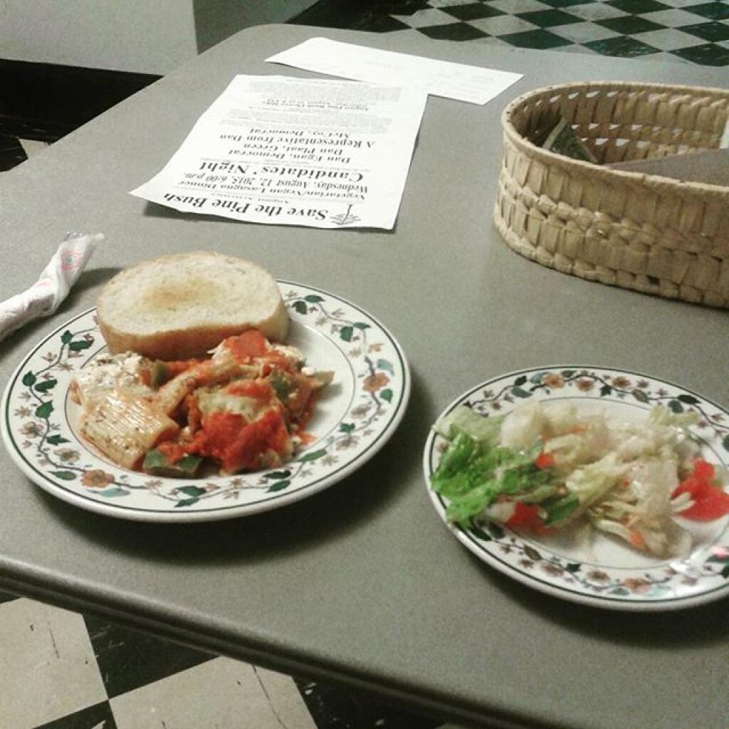 Photo: Dinner is served at the Save the Pine Bush Dinner