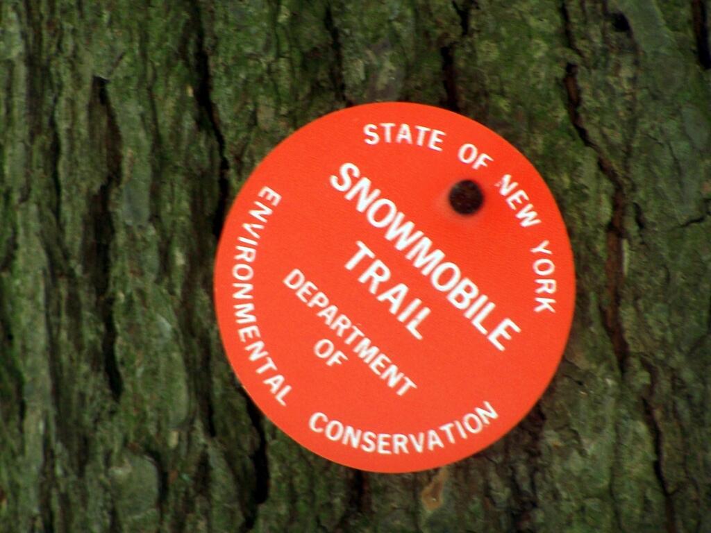 Photo: Snowmobile Trail Marker