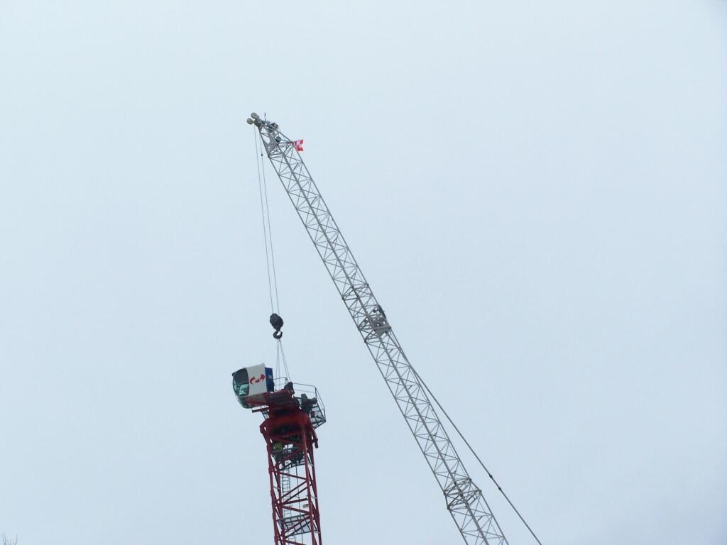 Photo: Lifting the Cab Off the Turntable