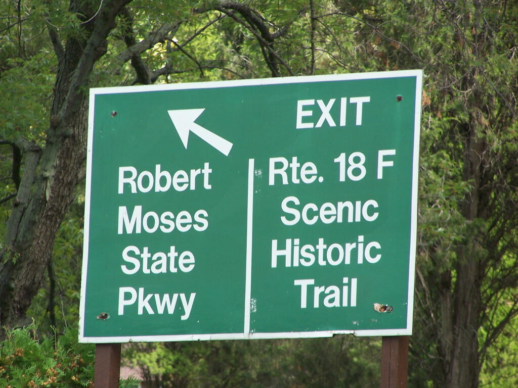 Photo: Robert Moses Parkway Sign