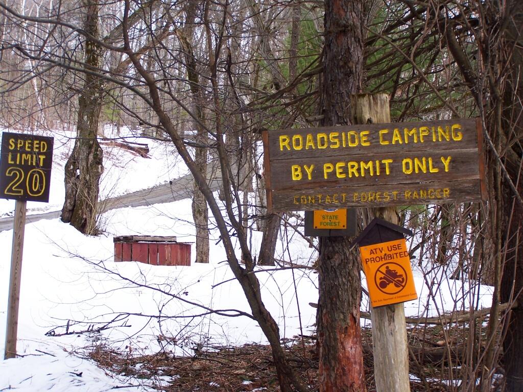 Photo: Roadside Camping By Permit Only