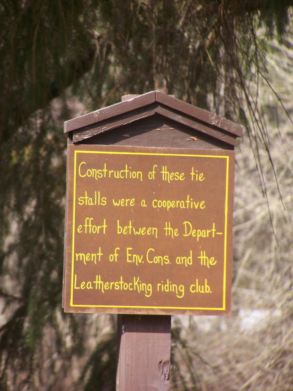 Photo: Cooperative Effort Sign