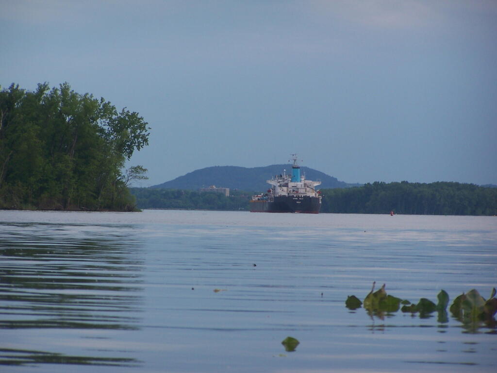 Photo: 20 Minutes Later Watching Freighter Go Downstream