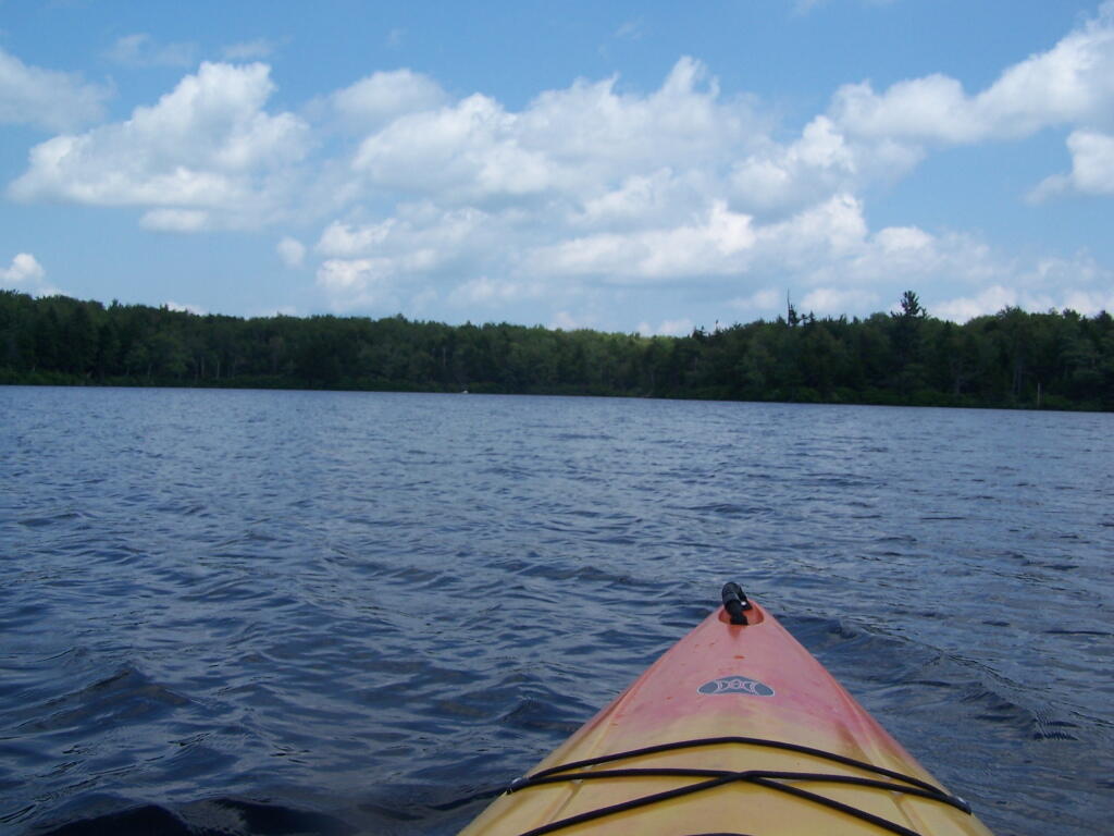 Photo: Paddling Across Grout Pond