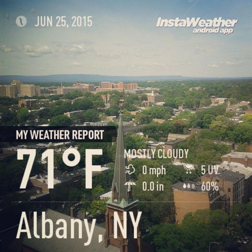 Photo: 71 degrees in Albany this morning