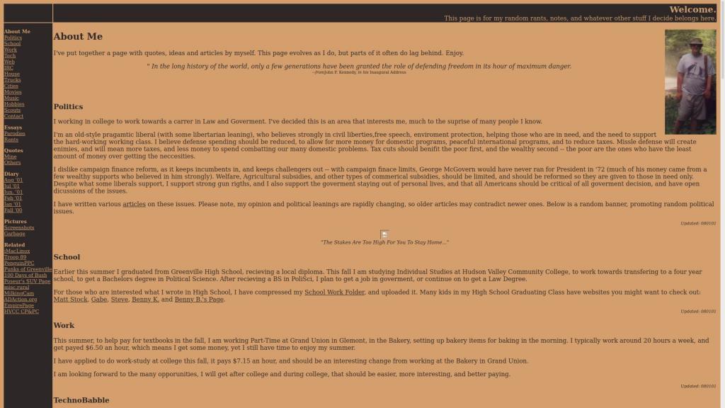 Photo: The Blog 20 Years Ago