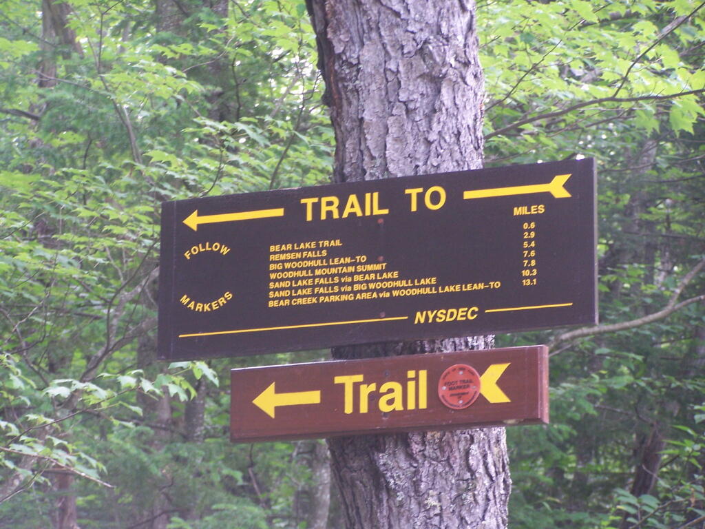Photo: Old Railroad Bed Trail Sign