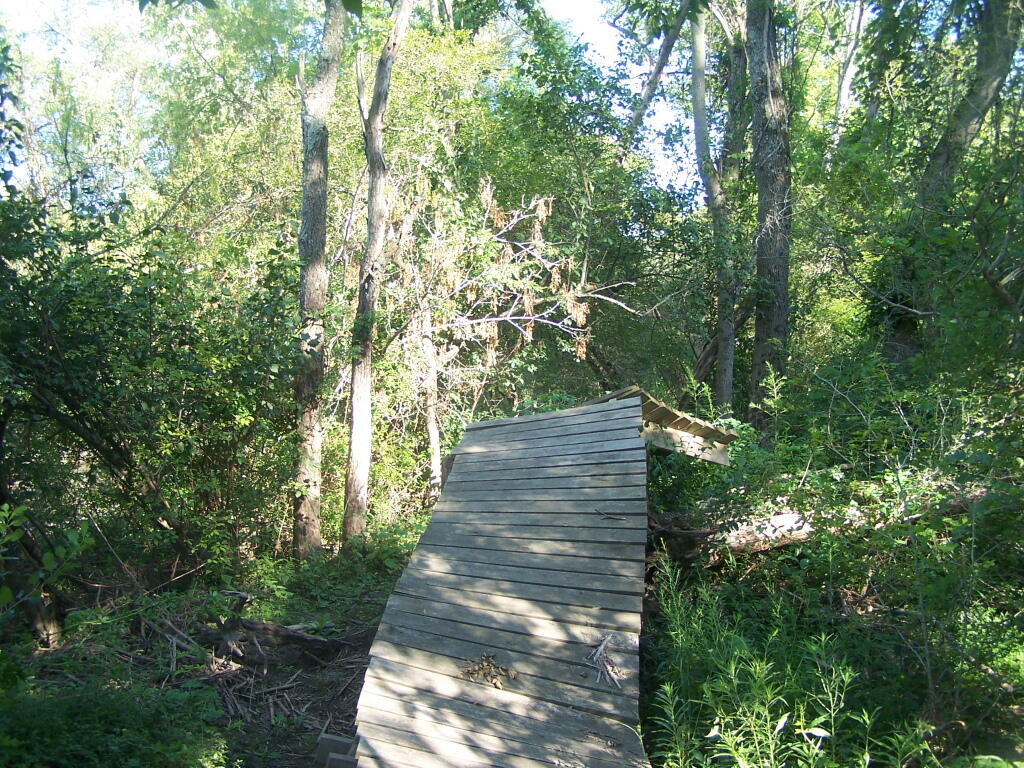 Photo: Damaged Trail Along Chenango River