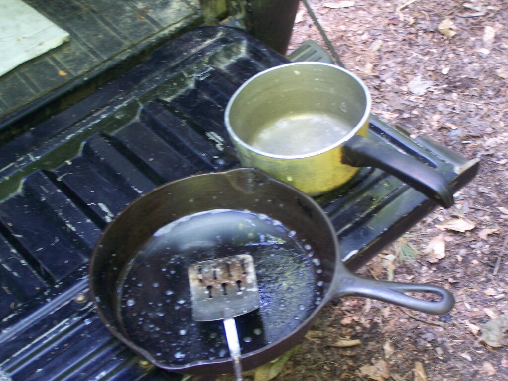 Photo: Washing Breakfast Dishes
