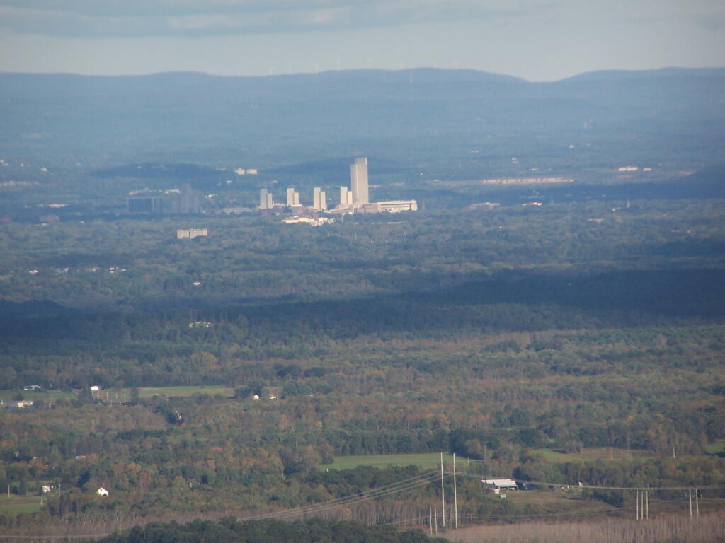Photo: Albany with Wind Turbines Behind It