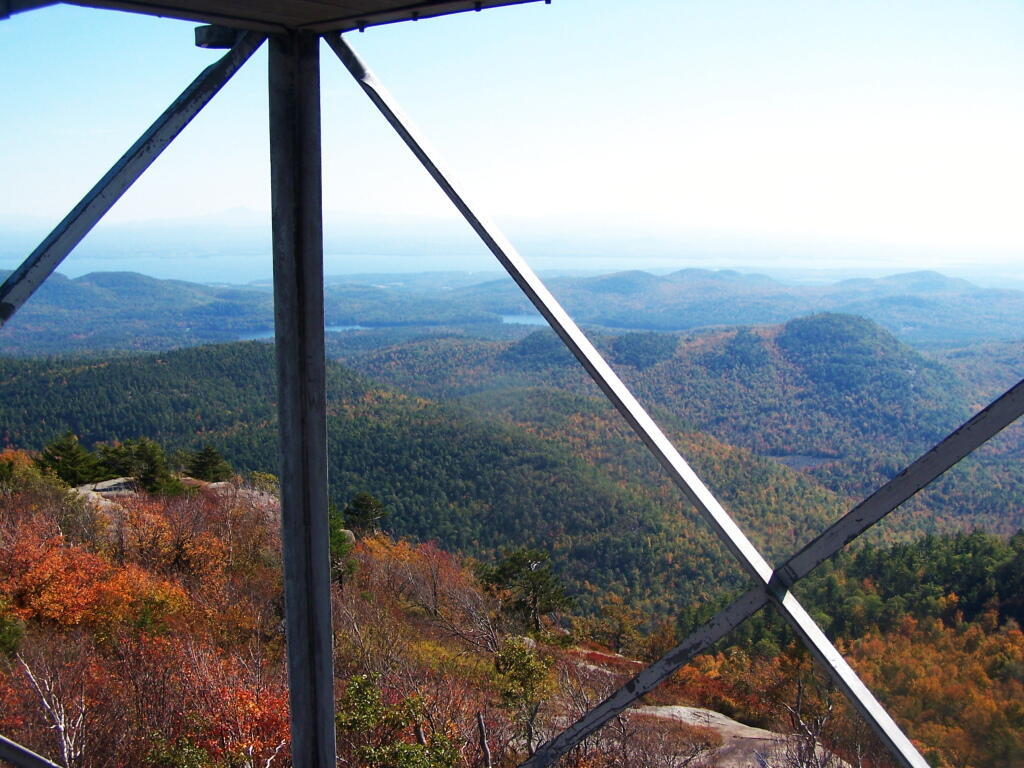 Photo: Towards Lake Champlain Thru Tower Trusses
