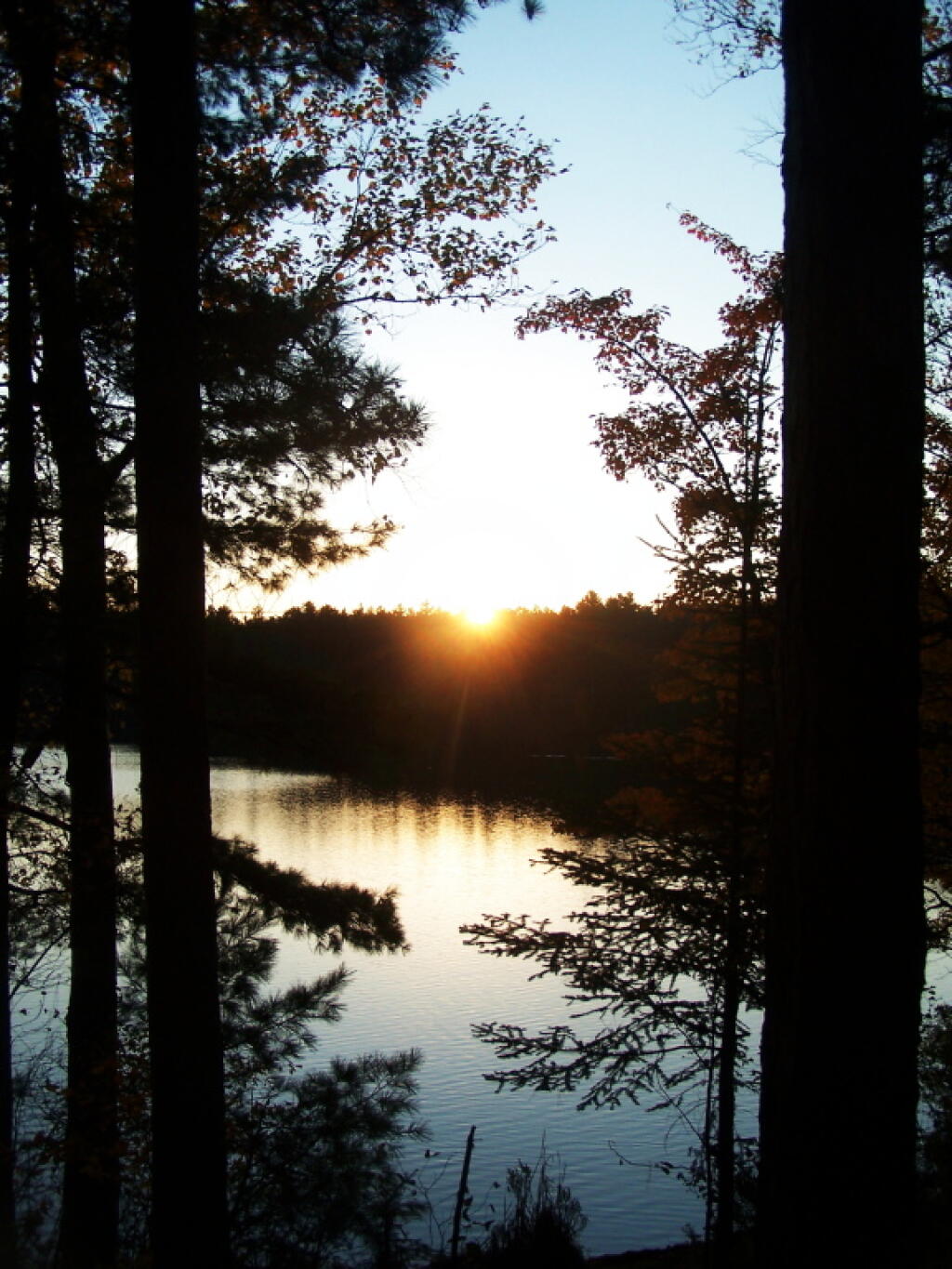 Photo: Sun Disappears Over Jones Pond