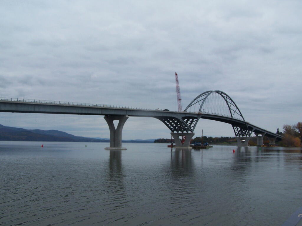 Photo: New Lake Champlain Bridge from Ferry