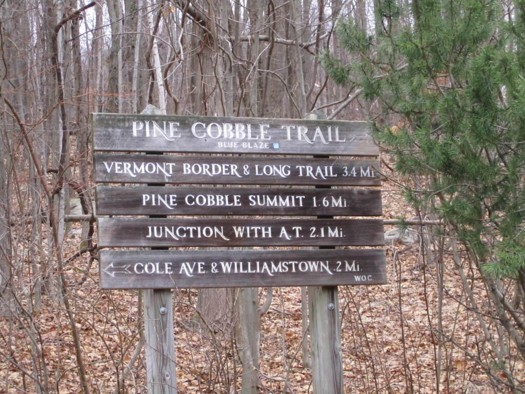 Photo: Pine Cobble Trail Sign