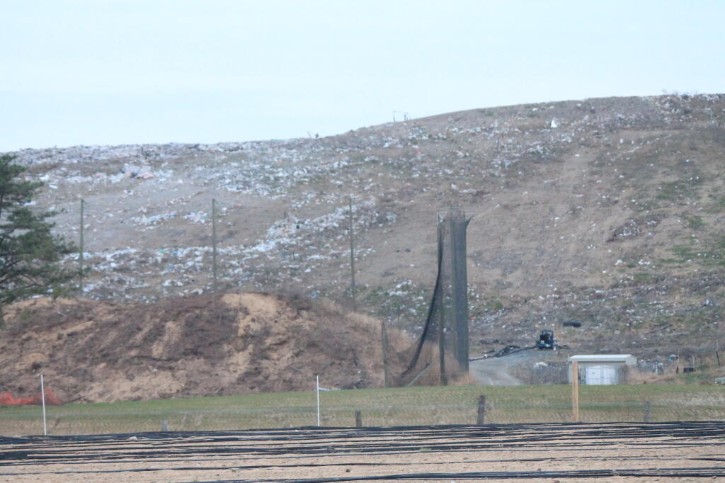 Photo: Sand Dune, Fence, Landfill