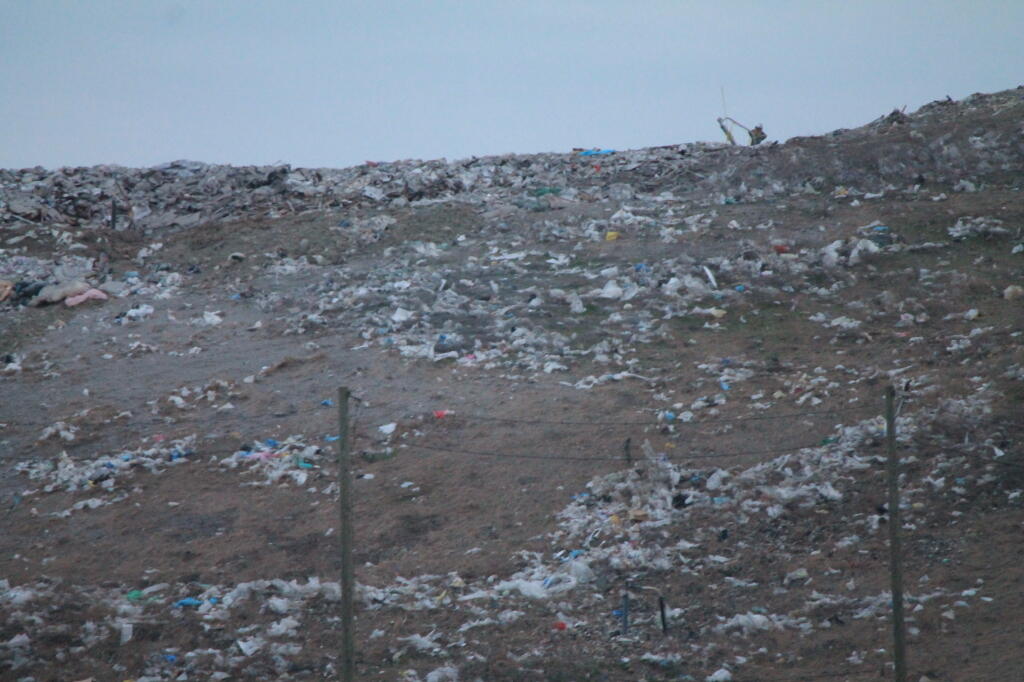 Photo: Landfill Fence, Methane Pump