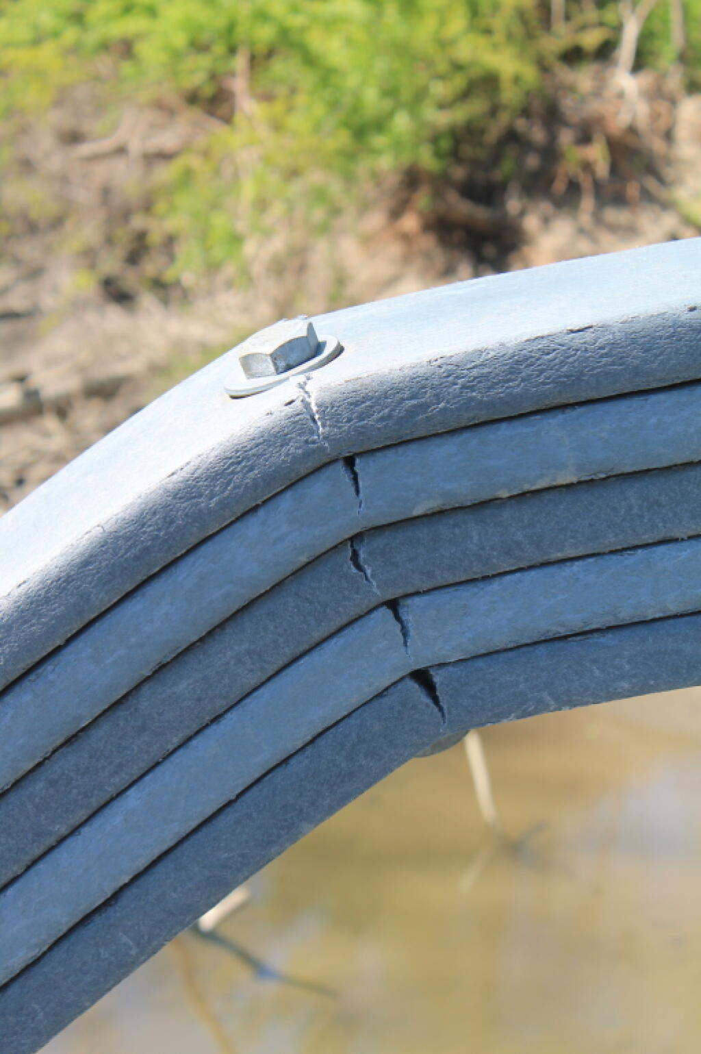 Photo: Crack in Plastic Bridge