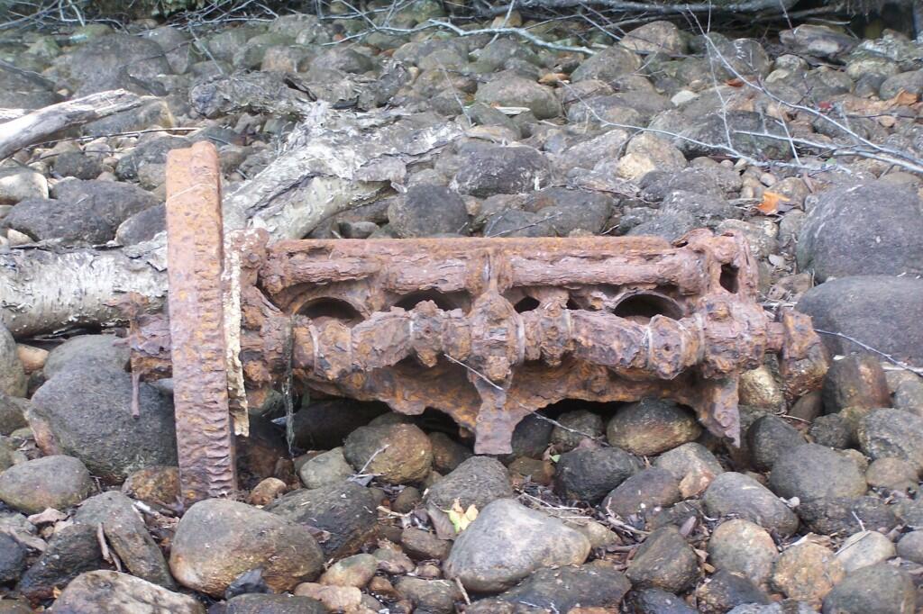 Photo: Old Crankcase on Shoreline