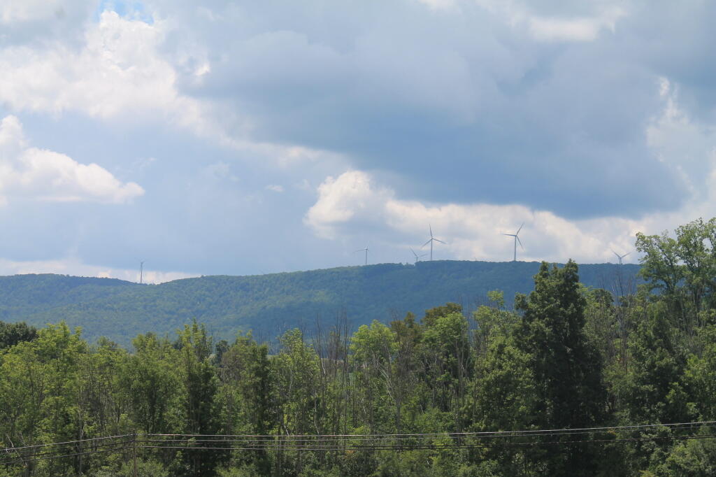 Photo: Windturbines Along Carnwright Mountain
