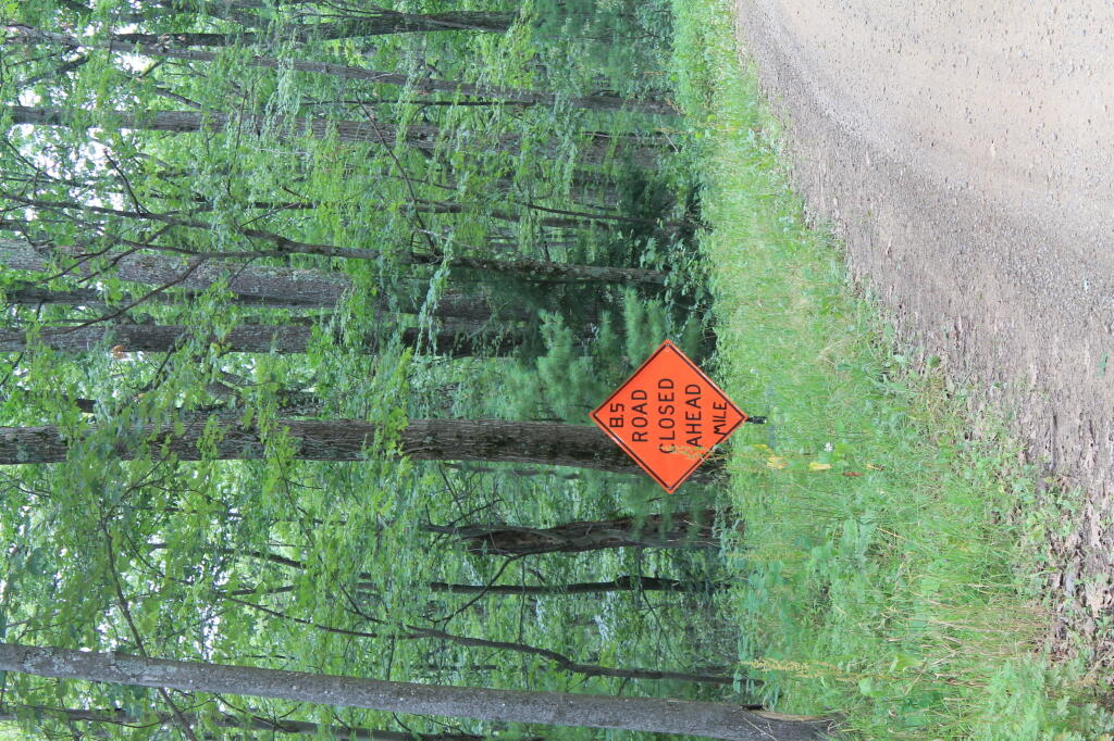 Photo: No That Sign Doesn't Say BS Road Closed