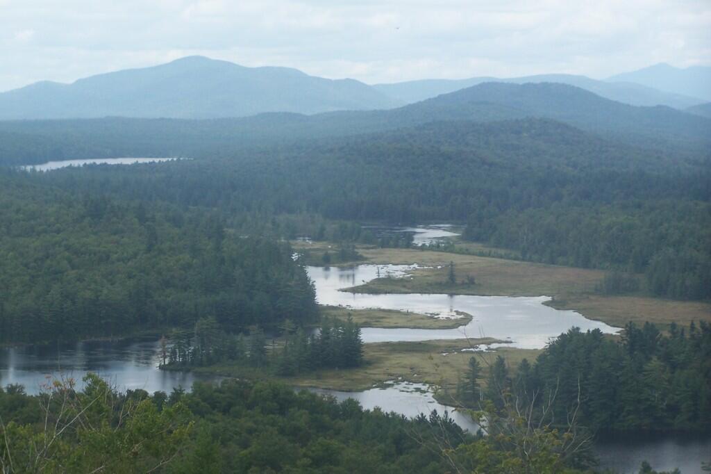 Photo: Bog River Flow with High Peaks in Background