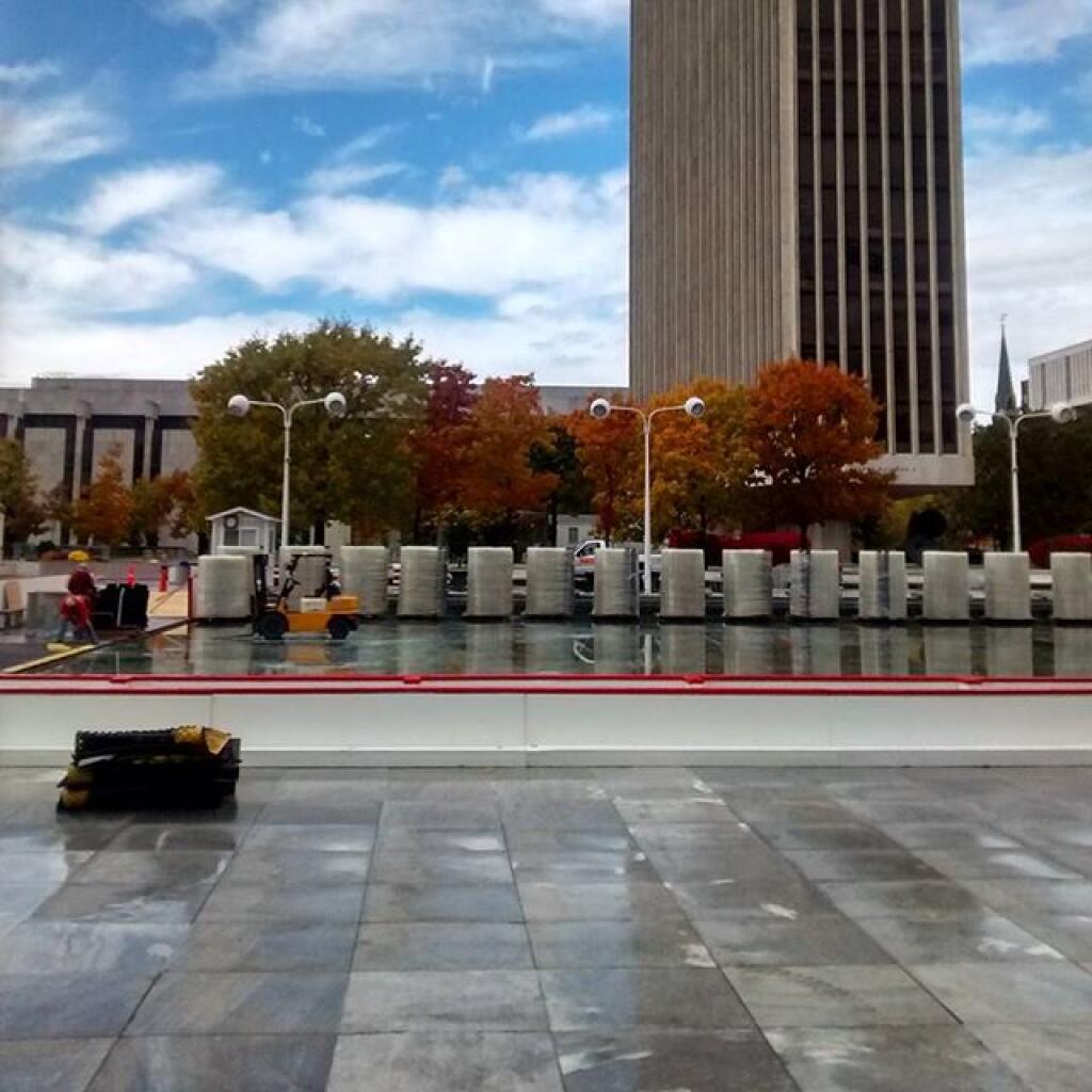 Photo: Chiller lines for the ice rink. Winter is coming.