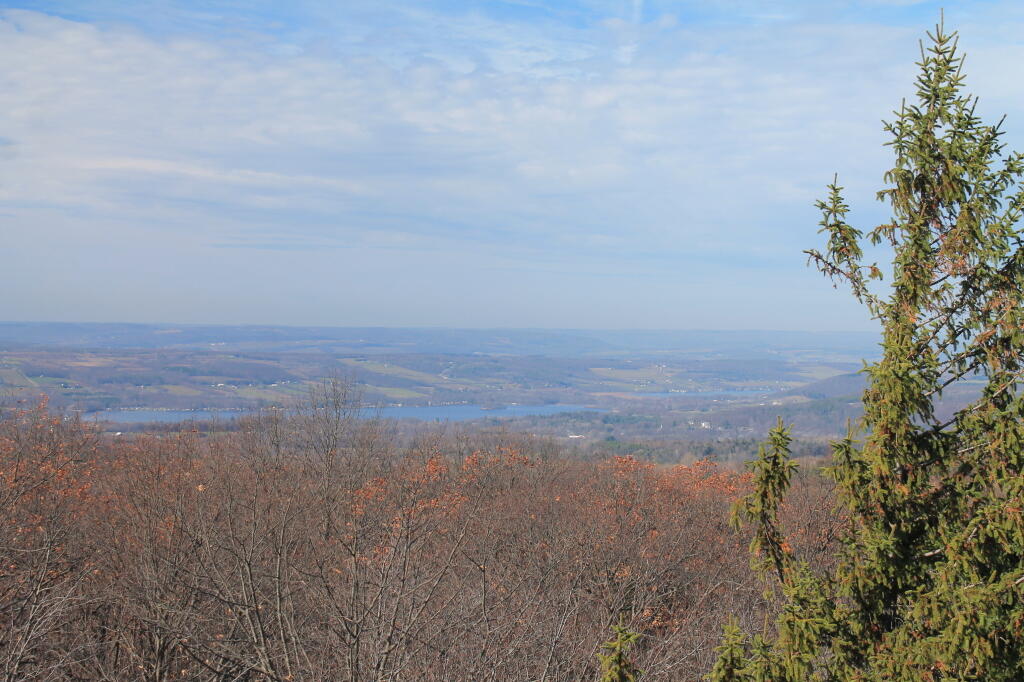 Photo: Lamoka Lake and Watena Lake from Firetower