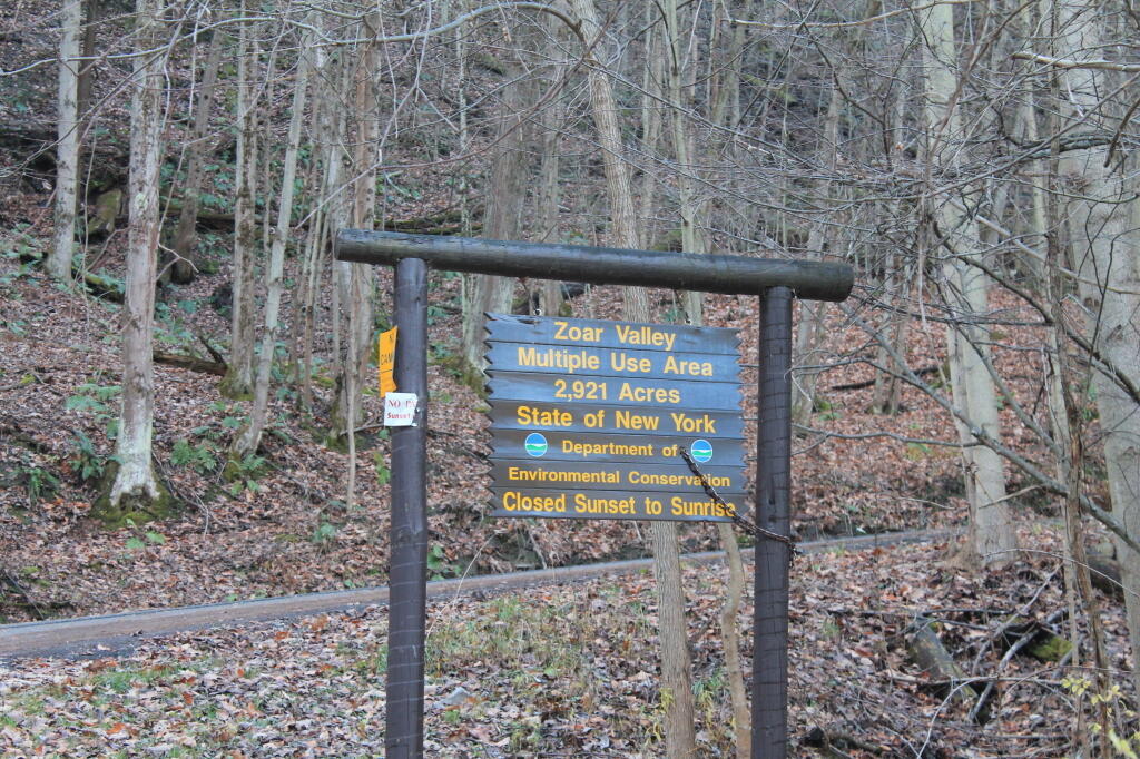 Photo: Zoar Valley Sign