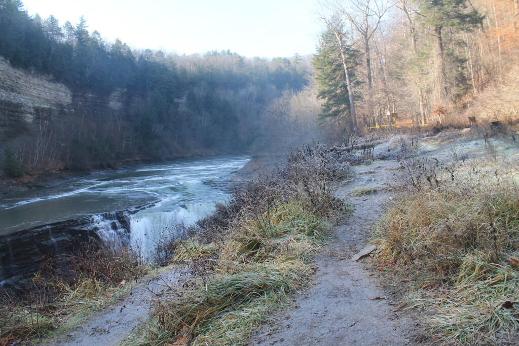 Photo: Icy River Bank