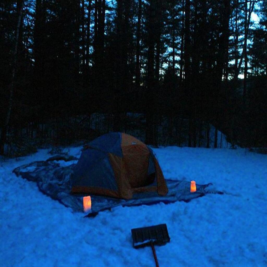 Photo: Preparing for the night