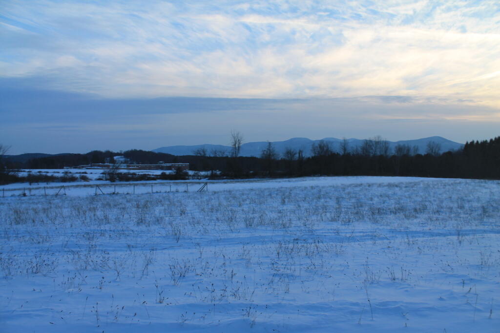 Photo: Old High School with Catskill Mountains Looming in Background
