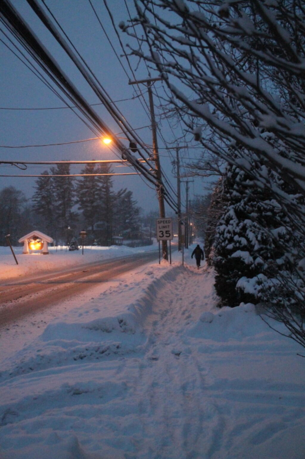Photo: Snow Covered Sidewalk