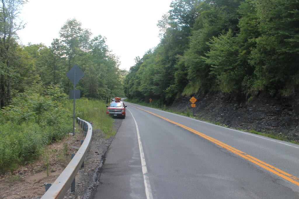 Photo: NY 46 Cut Into Black River-Trenton Shale