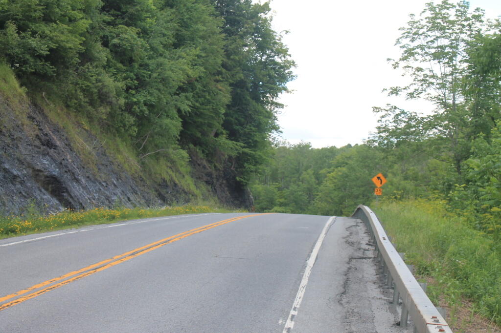 Photo: Black River-Trenton Shale Along Road
