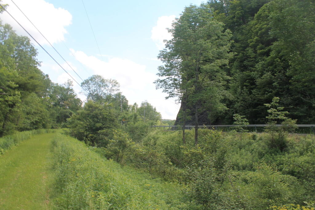 Photo: NY 46 Carved Out of Side of Mountain Along Black River Canal
