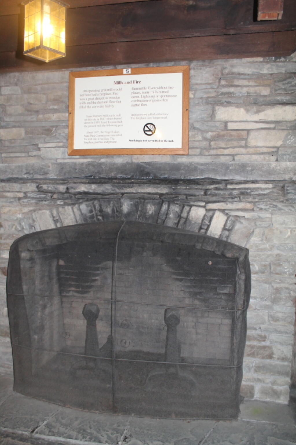 Photo: CCC Added Fireplace, Not Part of Original Gristmill (Bang!)