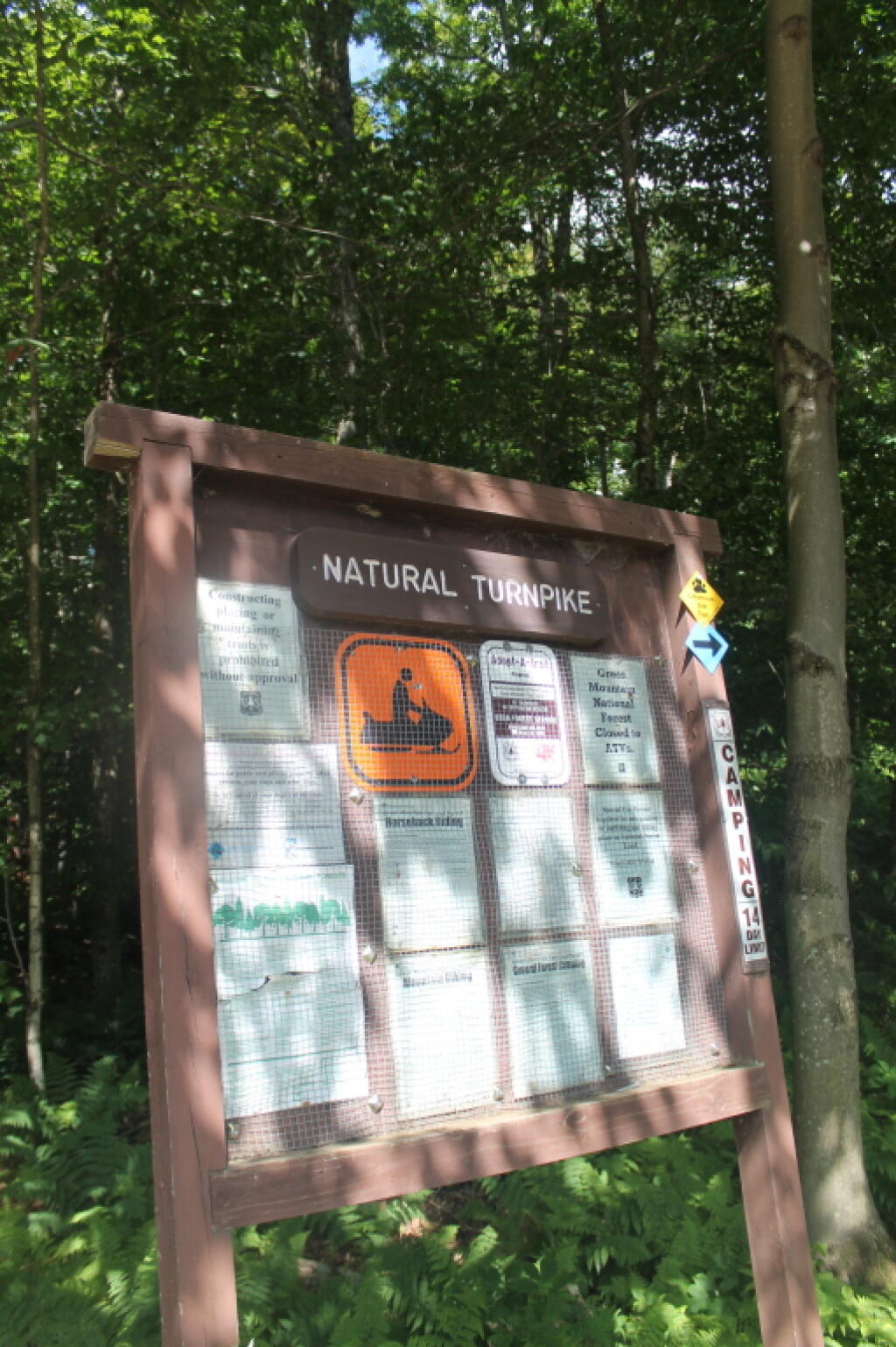 Photo: Natural Turnpike Info Sign