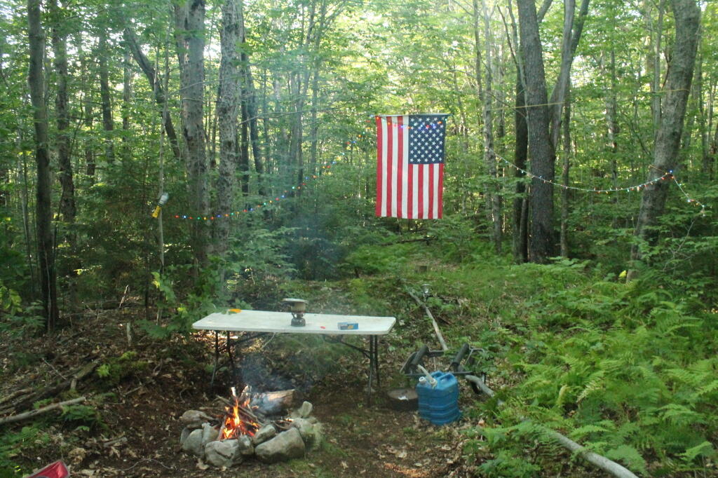 Photo: Site Lightly Used, But Existing Fireplace Here