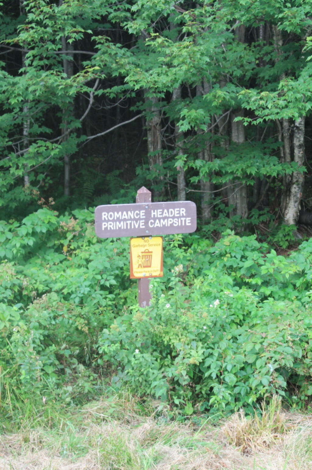 Photo: Romance Header Campsite Sign