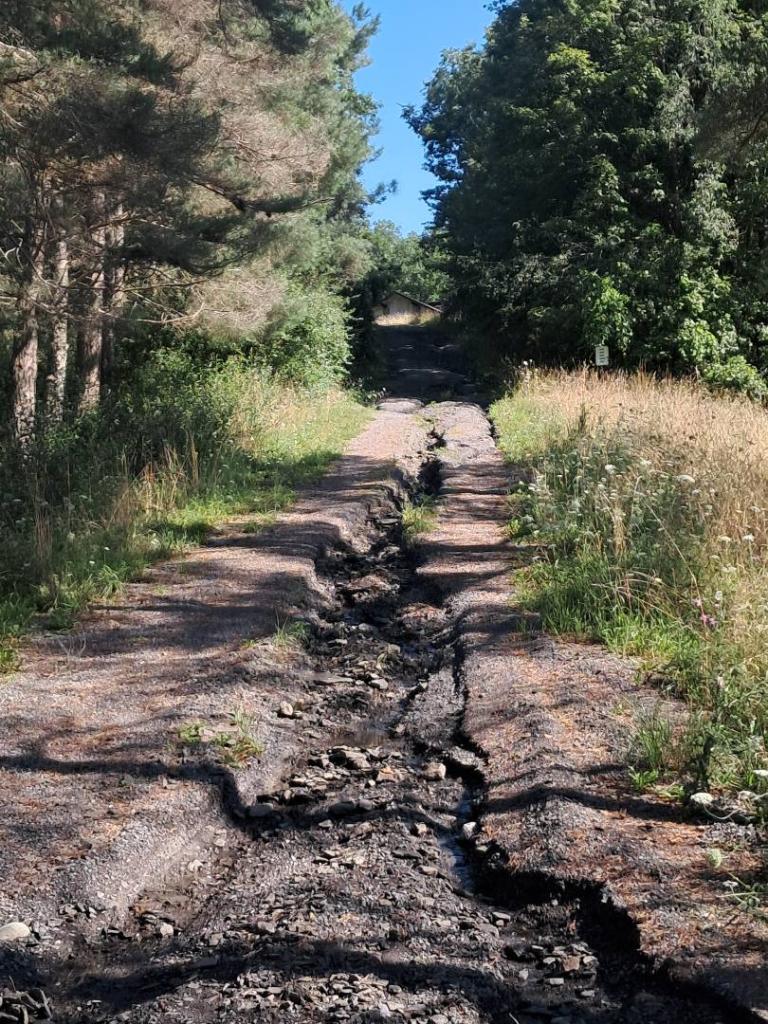 Photo: Rutted road