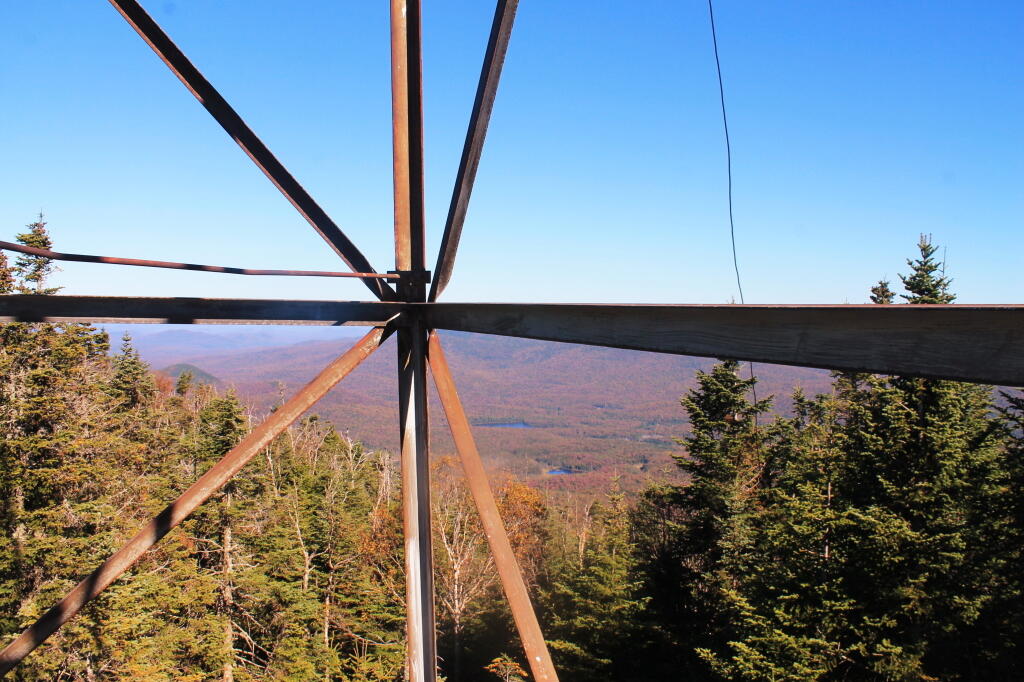 Photo: Climbing the Firetower