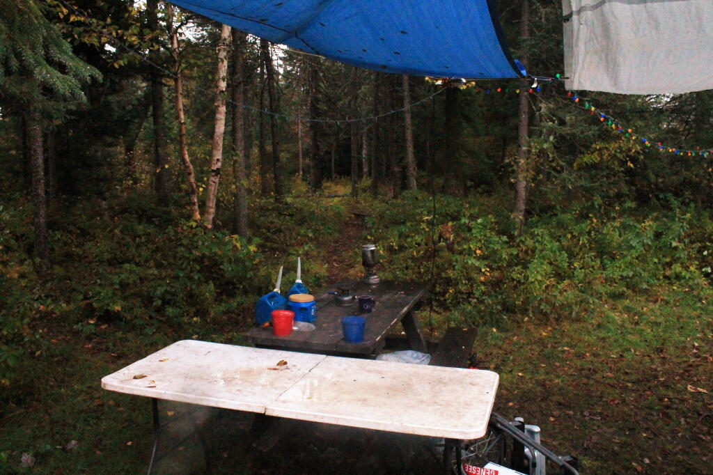 Photo: Making Coffee In The Rain