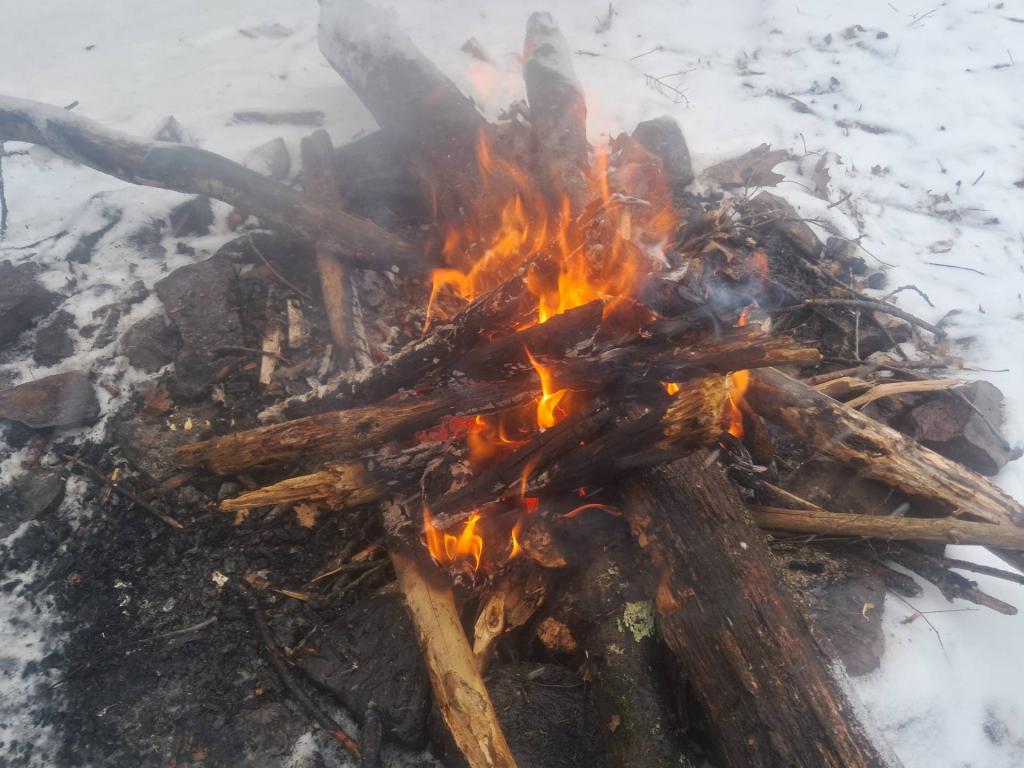 Photo: Snowy afternoon by the fire
