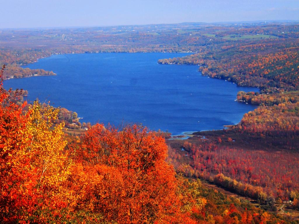 Photo: Honeoye Lake on a Beautiful Autumn Morning