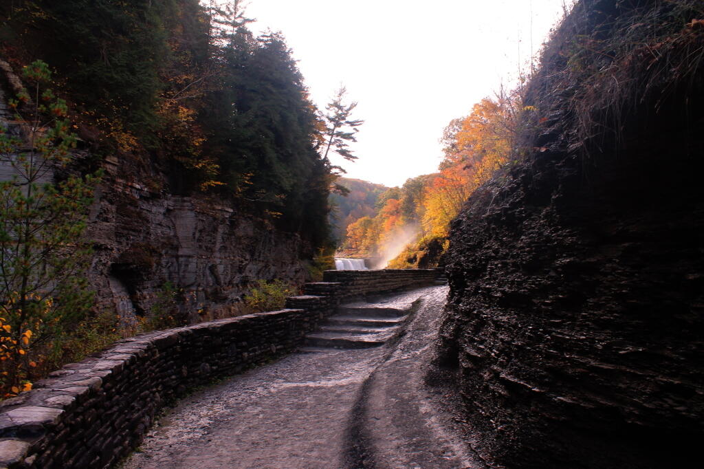 Photo: Stairs By Lower Falls