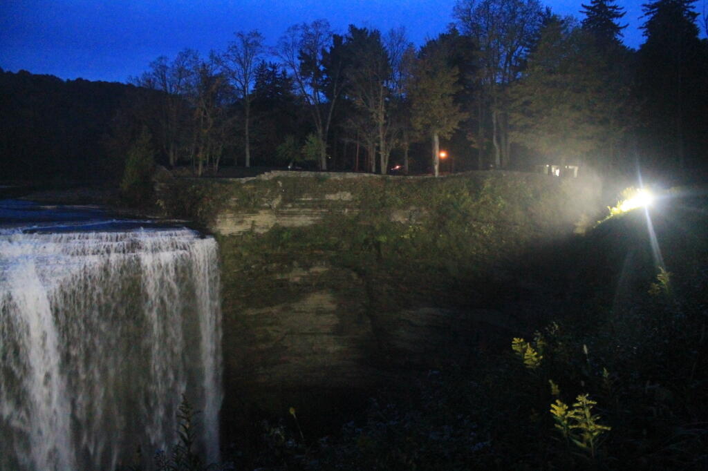 Photo: Lights Hit the Falls