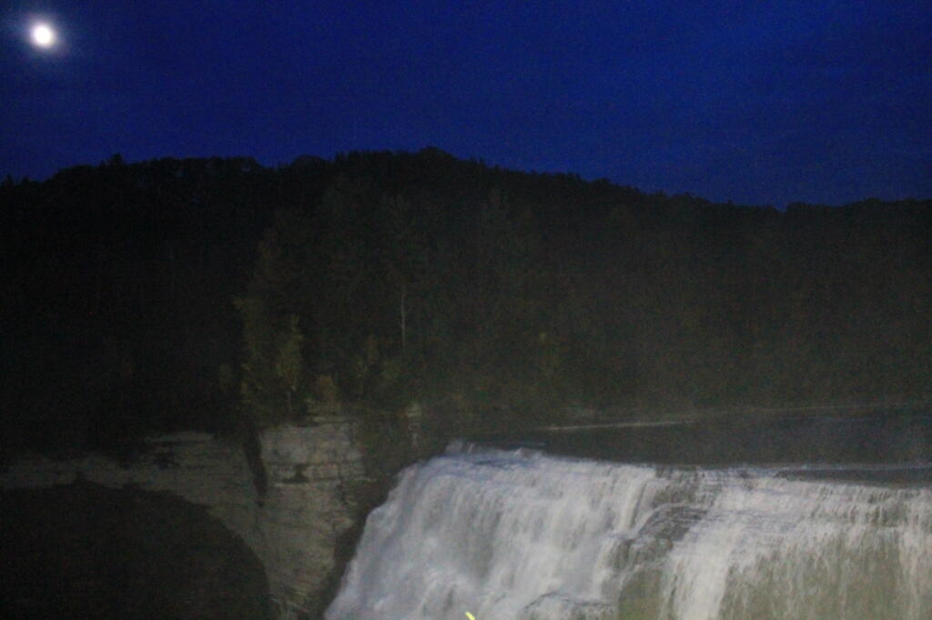 Photo: Moon Over the Falls