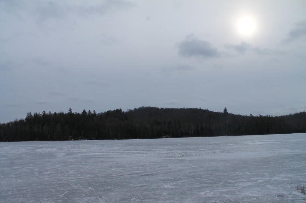 Photo: Lake is Largely Frozen