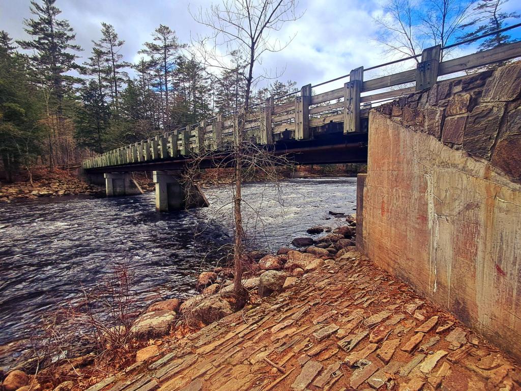 Photo: Studying the Scanadaga Campground Bridge