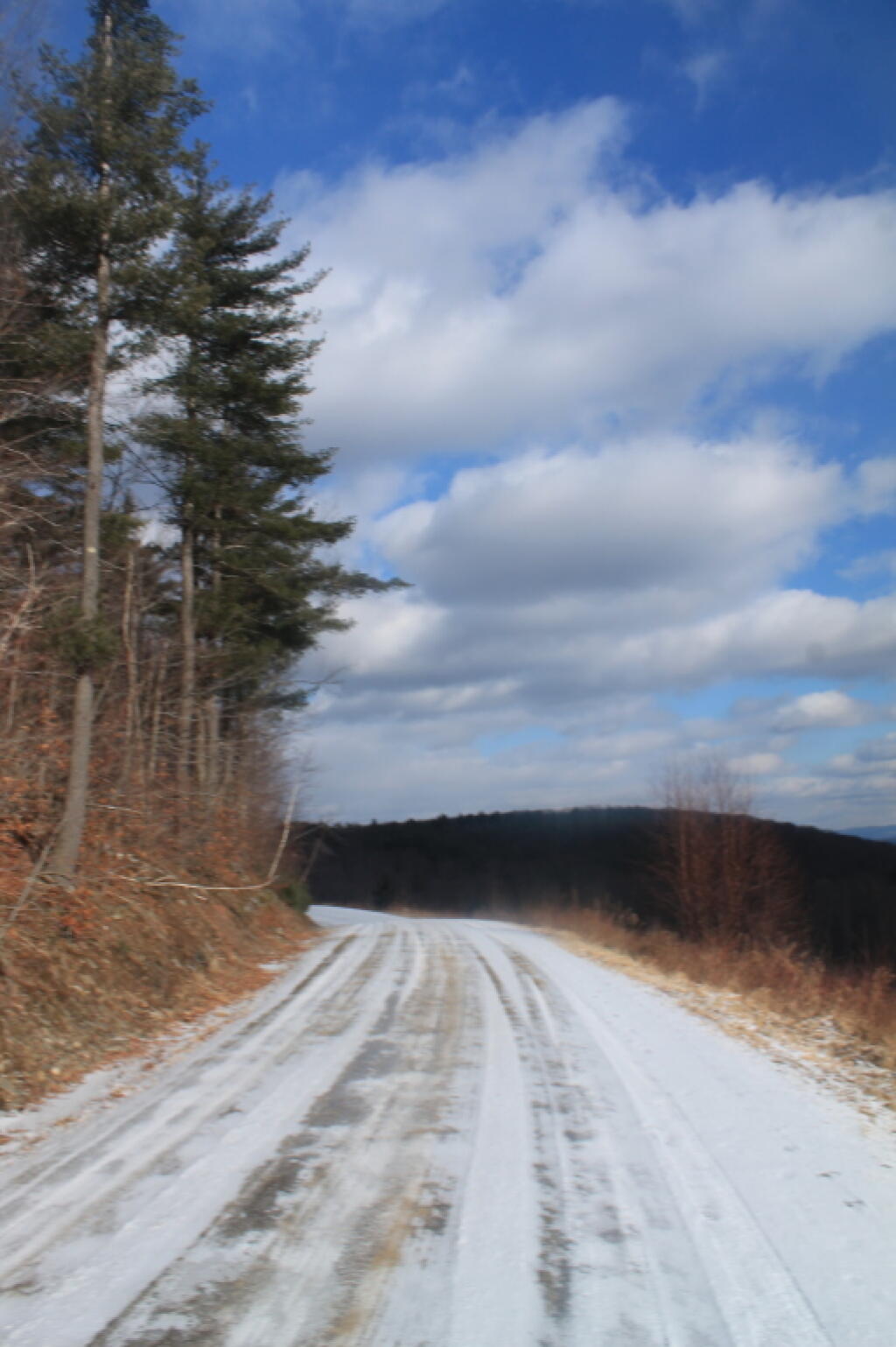 Photo: Somewhat Icy South Mountain Road Near the Clear Cut